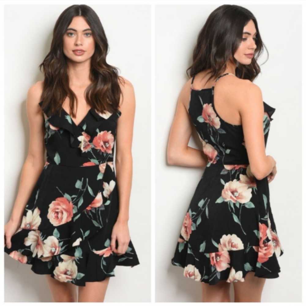 Floral skater dress - Picture 1 of 3